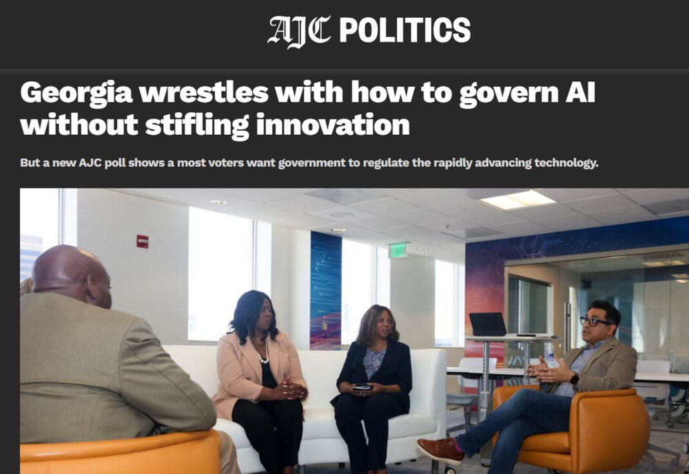 Screenshot of Atlanta Journal Constitution's article on the Innovation Lab